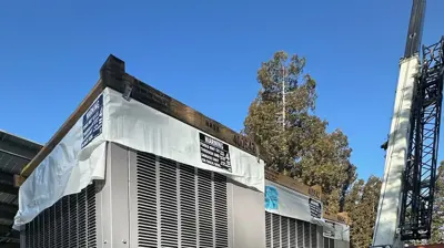 HVAC system on flatbed truck Photo